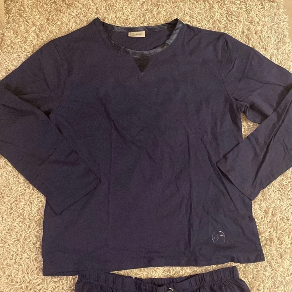 Temperley London Blue Pajama Set Soft Comfortable Sleepwear size L new